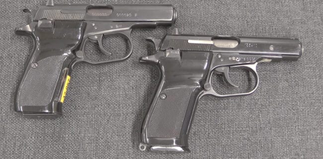 CZ vz.82 Pistol, screenshot taken from Forgotten Weapons video. Credit Ian McCollum