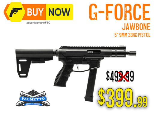 G-Force Jawbone 5" 9mm 33-Round Compact Pistol &acirc; $399.99