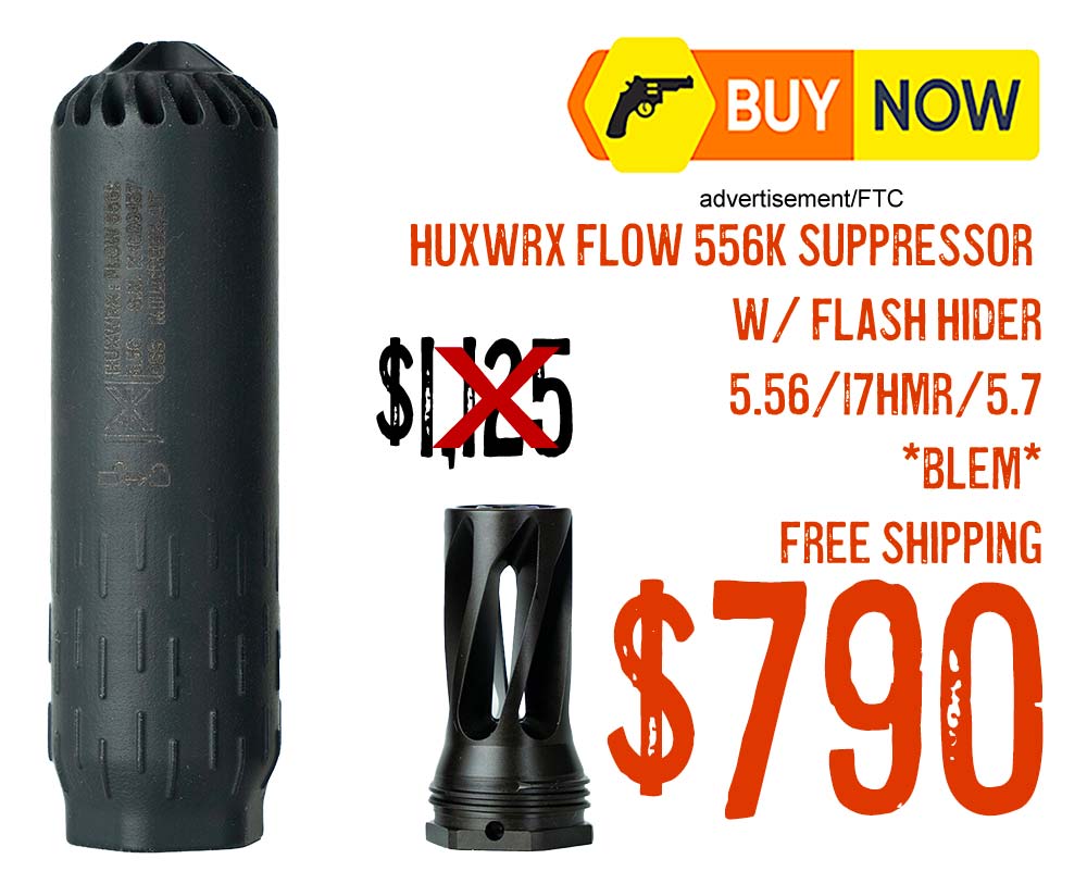 Huxwrx Flow 556K Suppressor (BLEM) – $790 (30% Off)