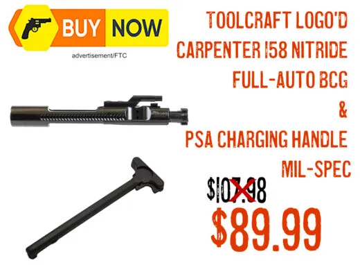 Toolcraft Carpenter 158 Nitride Full-Auto BCG + PSA Mil-Spec Charging Handle &acirc; $89.99