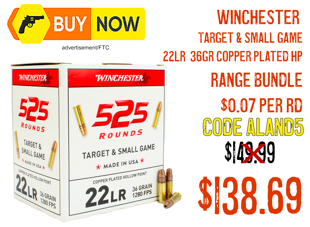 Winchester Target & Small Game .22 LR – $138.69 (w/ Code ALand5)
