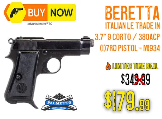 Beretta M1934 Italian LE Trade-In .380 ACP Pistol &acirc; $179.99