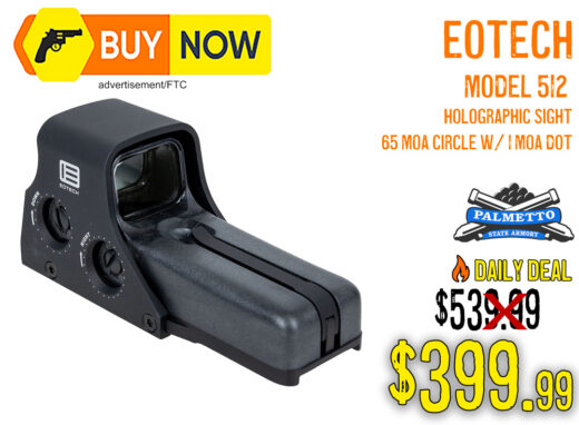 EOTech 512 Holographic Sight &acirc; $399.99 (30% Off)