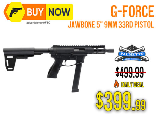 G-Force Jawbone 5" 9mm 33-Round Compact Pistol &acirc; $399.99