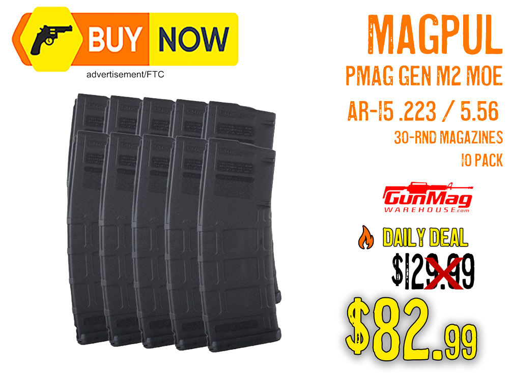 Magpul AR-15 GEN M2 MOE PMAG 10-Pack — $82.99