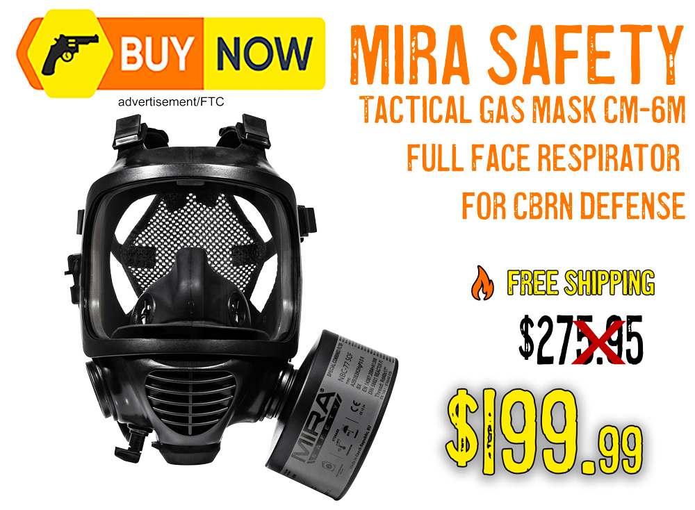 MIRA Safety CM-6M Tactical Gas Mask – $199 (28% Off)