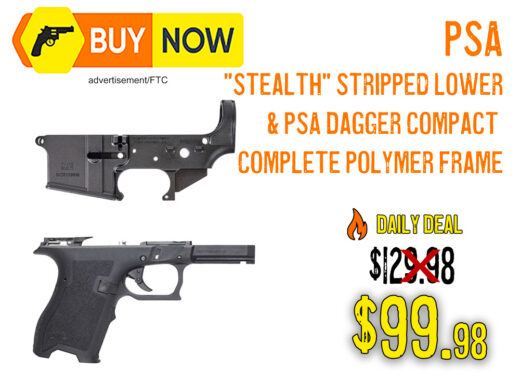 PSA AR-15 &acirc;Stealth&acirc; Lower + Dagger Compact Frame Combo &acirc; $99.98