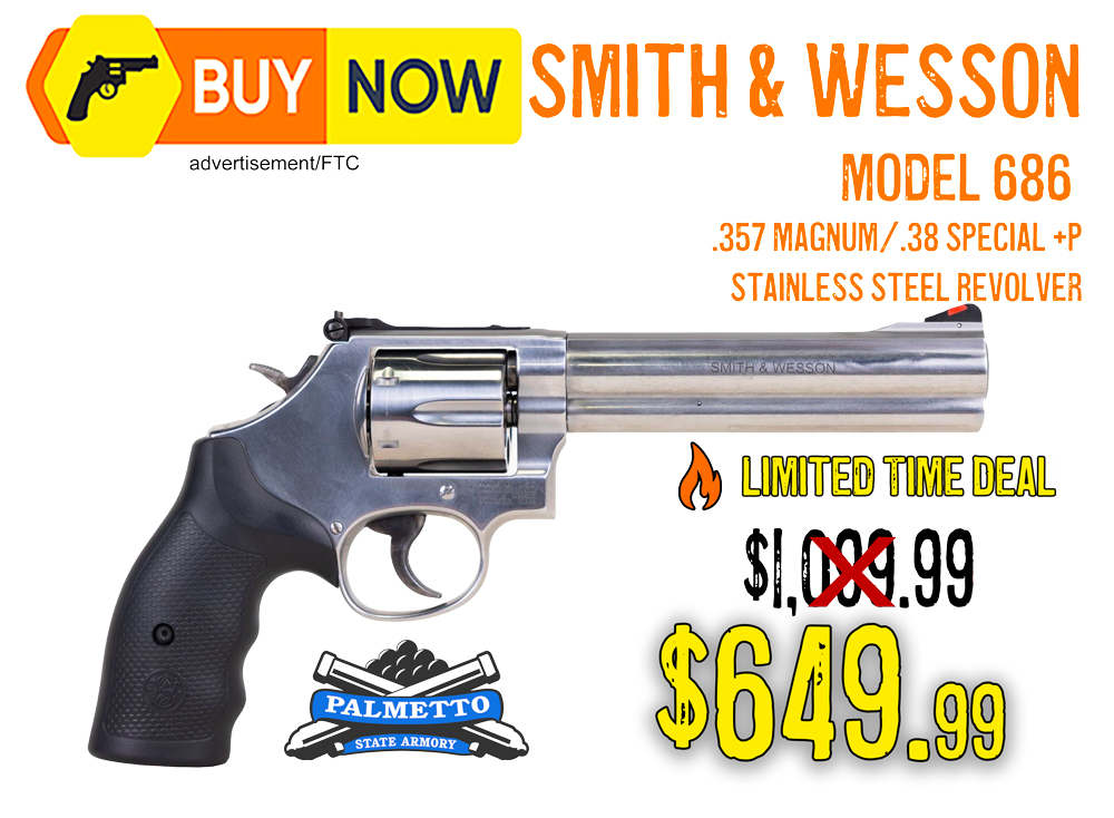 Smith & Wesson Model 686 .357 Magnum Revolver — $649.99