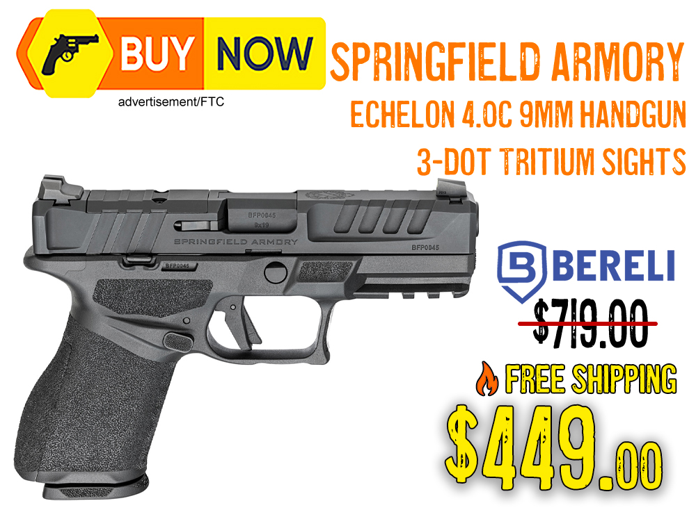 Springfield Echelon 4.0C 9mm Pistol — $449 (38% OFF)