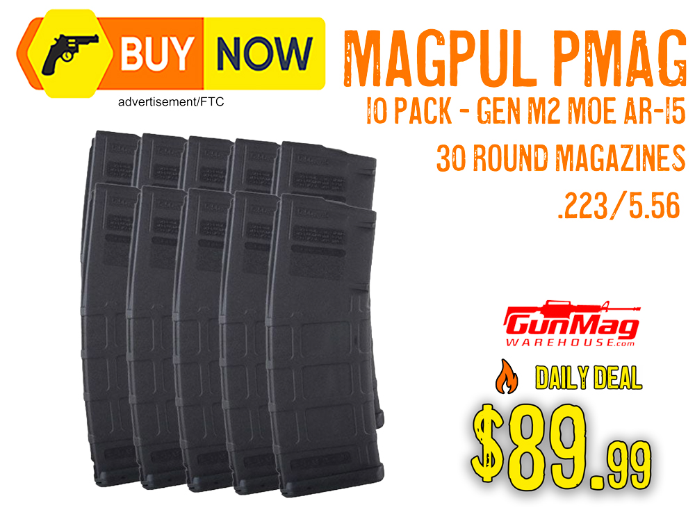 Magpul AR-15 GEN M2 MOE PMAG 10-Pack — $89.99