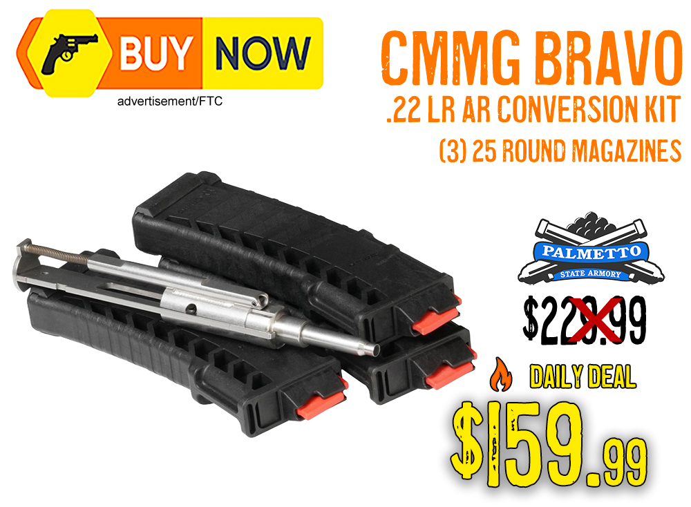 CMMG Bravo AR 15 22LR Rifle Conversion Kit + 3 Mags – $159.99