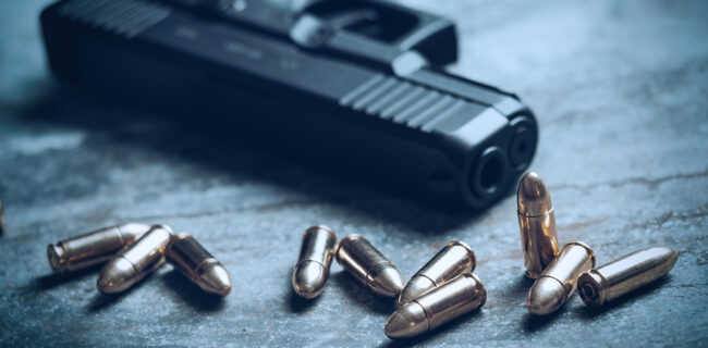 Glock 9mm Semi-automatic pistol.