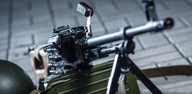 soviet russian weapon: machine gun detail