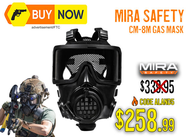MIRA Safety CM-8M Full Face Respirator Gas Mask – $258.99