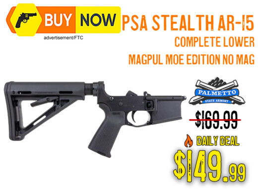 PSA Stealth AR-15 Complete Lower w/ Magpul MOE &acirc; $149.99