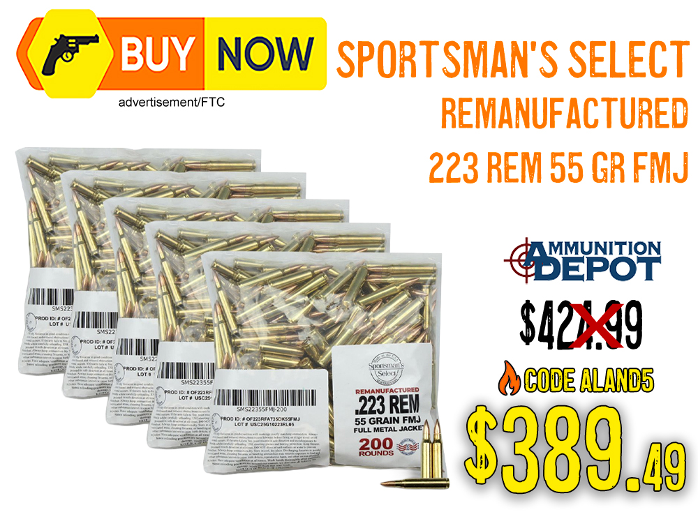 Sportsman's Select Reman 223 Rem 55Gr w/ Code – $389.49