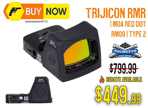 Trijicon RMR Type 2 RM09 1 MOA Red Dot – $449.99