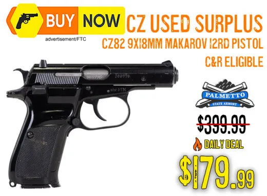 CZ-82 Used Surplus C&R Pistol 9x18mm Makarov &acirc; $179.99