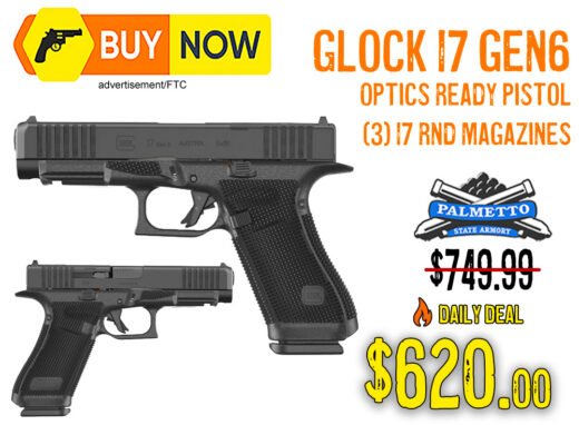 Glock 17 Gen 6 Optics Ready 9mm Pistol — $620.00