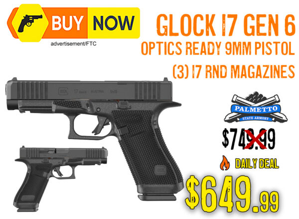 Glock 17 Gen 6 Optics Ready 9mm Pistol — $649.99
