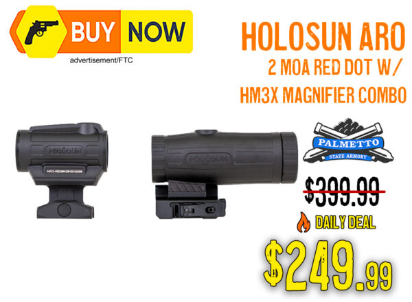 Holosun ARO Red Dot & HM3X Magnifier Combo – $249.99