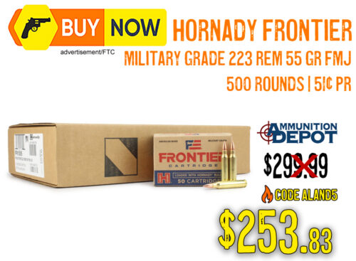 Hornady Frontier Military Grade .223 Remington 55 Gr FMJ —