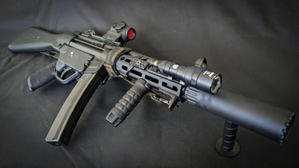 MP5 SBR Suppressor NFA Firearm. Image Duncan Johnson
