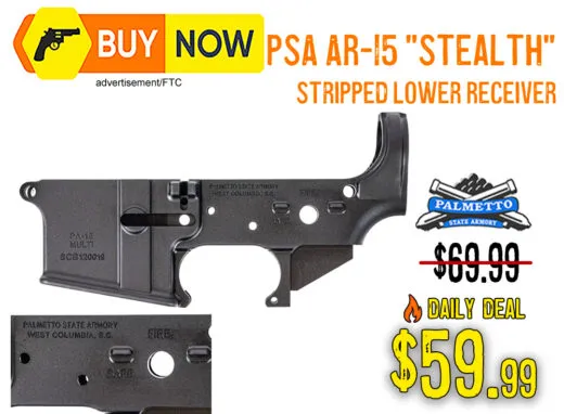PSA AR-15 "Stealth" Stripped Lower Receiver &acirc; $59.99