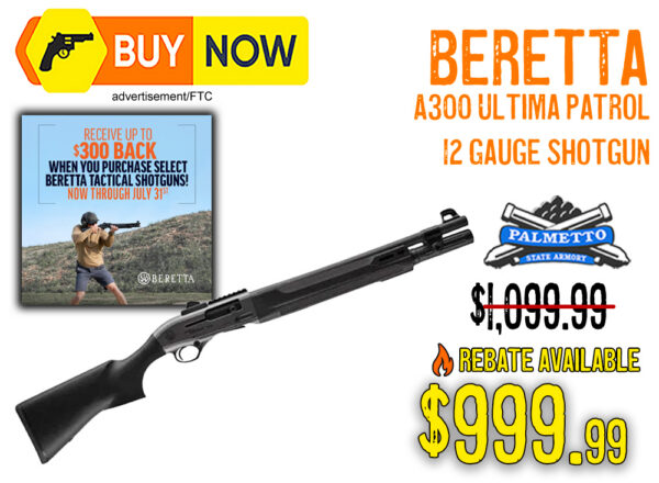 Beretta A300 Ultima Patrol 12 Gauge Shotgun – $999.99 w/ Rebate + Free Shipping