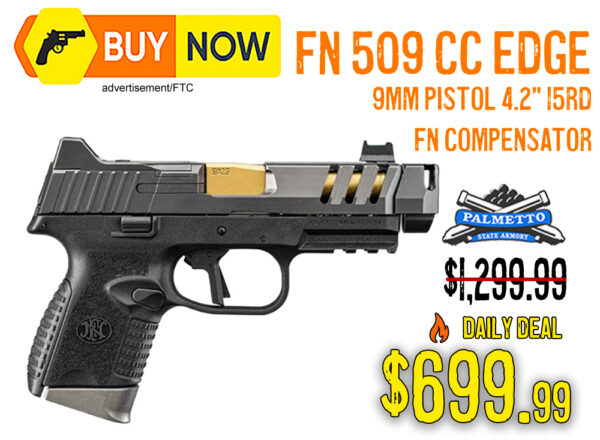 FN 509 CC Edge 9mm Pistol – $699.99