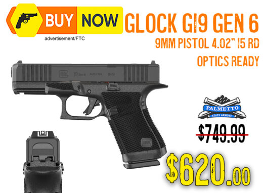 Glock G19 Gen 6 Optics Ready 9mm Pistol &acirc; $620.00