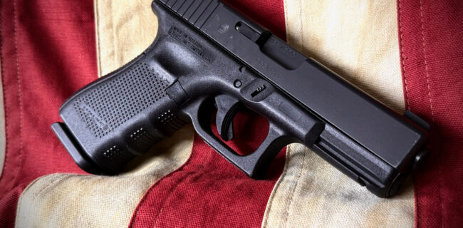 Glock 19 Gen 4 on American Flag