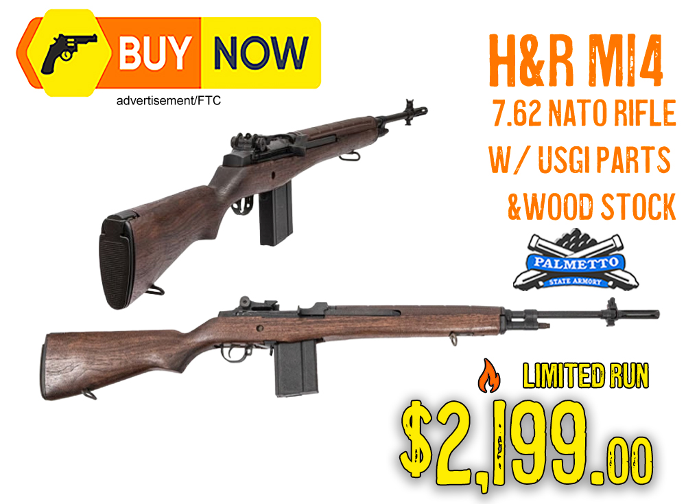 Limited-Run Deal: H&R M14 7.62 NATO Rifle With USGI Parts & Walnut Stock — $2,199