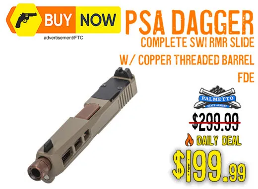 PSA Dagger SW1 RMR Slide Assembly w/ Copper Threaded Barrel &acirc; $199.99
