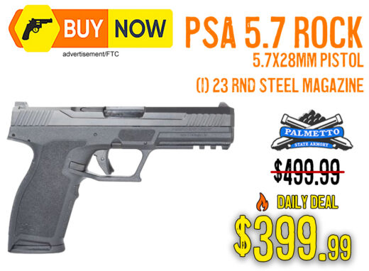 PSA 5.7 Rock Complete Pistol &acirc; $399.99, Save 20%