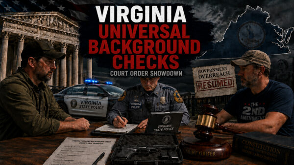 Virginia gun owner reviewing private firearm sale paperwork as state officials move to revive background checks