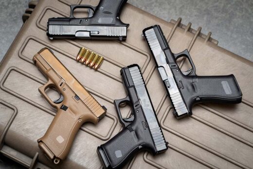 9mm pistols with pistol case.