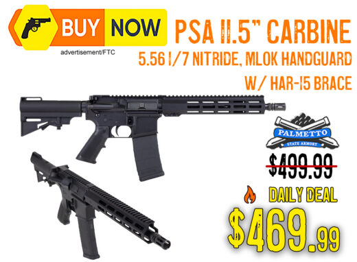 PSA 11.5" Carbine 5.56 w/ HAR-15 Brace &acirc; $469.99