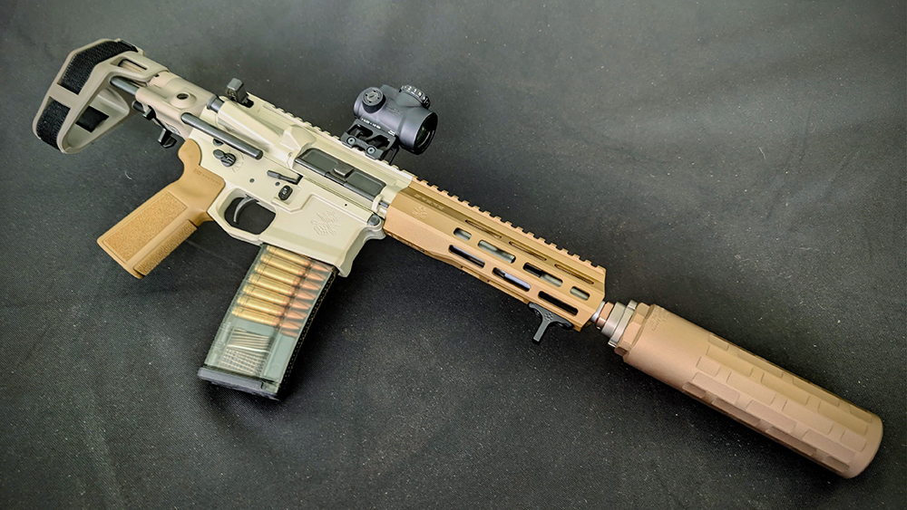 PSA Sabre Mixtape 300 BO pistol with Sabre 300 suppressor. IMG Duncan Johnson