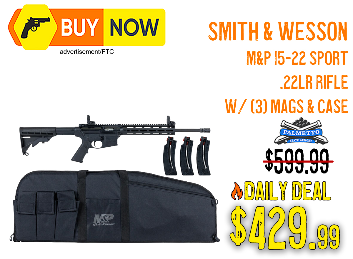 Smith & Wesson M&P 15-22 Sport Bundle Drops to $429.99 With 3 Magazines