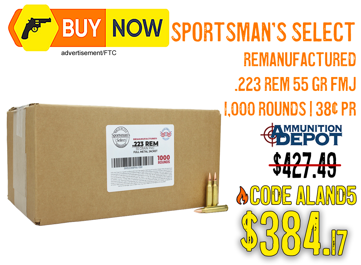 Sportsman's Select Reman 223 Rem 55Gr w/ Code – $384.17