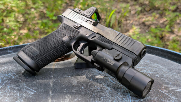 Glock G45 Gen 6 with Trijicon RMR and Surefire X300. IMG Duncan Johnson