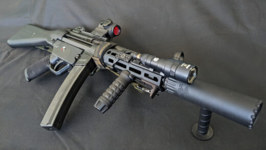 MP5 SBR Suppressor NFA Firearm. Image Duncan Johnson
