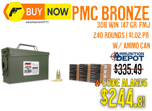 PMC Bronze .308 Ammo Deal Drops 240-Round Ammo Can to $244.81&acirc;Save 27%