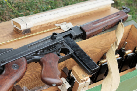 Second World War Thompson Sub Machine Gun stock photo iStock-1617047969